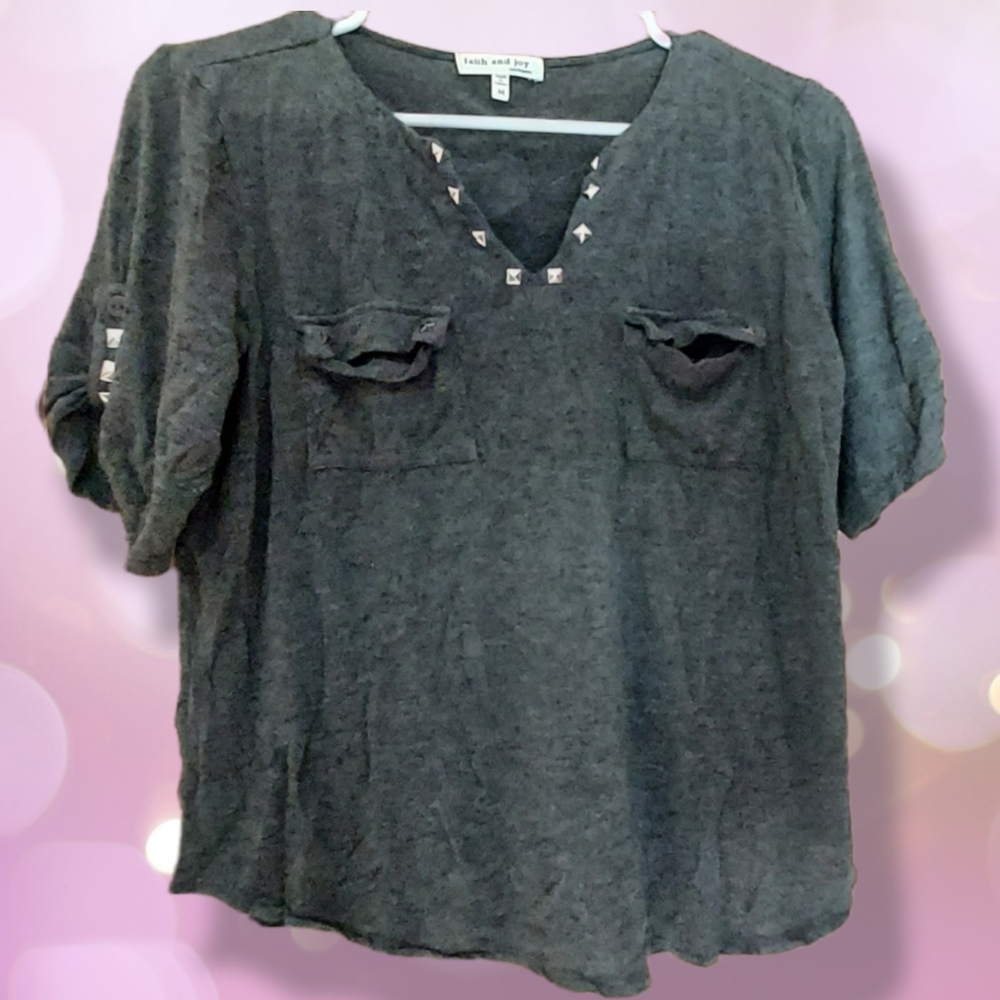 Hand Studded Crop Top